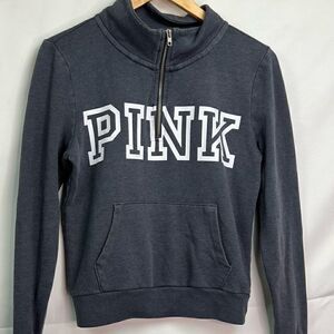 PINK Victoria’s Secret Gray quarter Zip sweatshirt